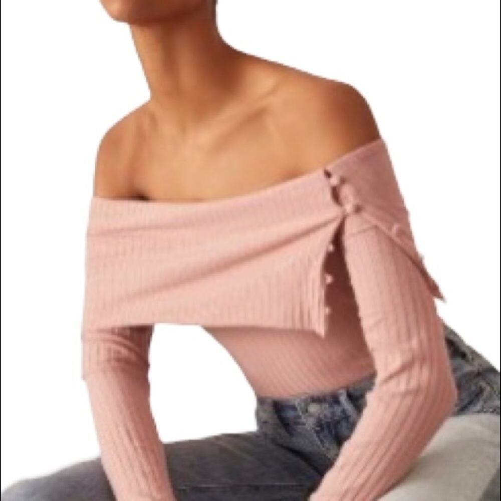NWT Maeve Anthropologie ribbed sweater size XL mauve